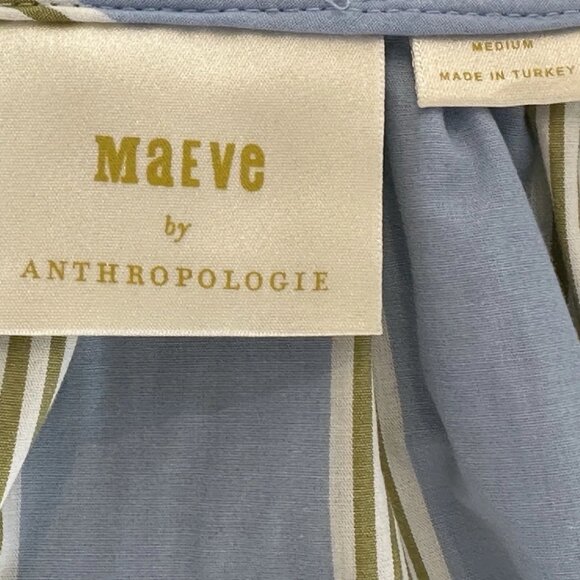 Anthropologie Maeve Short-Sleeve Crossover V-Neck Midi Dress Medium Worn 1 Time - Picture 13 of 14